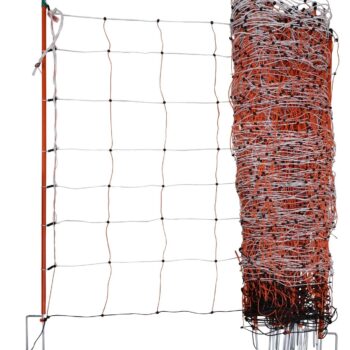 Siatka dla owiec TopLine Net, 50 m, 108 cm, pod. szpic, biało-pomarańczowa, Kerbl