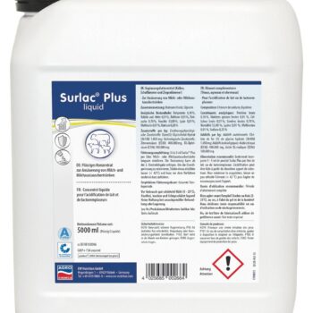 Zakwaszacz do  mleka i zamienników mleka, Surlac® Plus, 5000 ml, Agrochemica